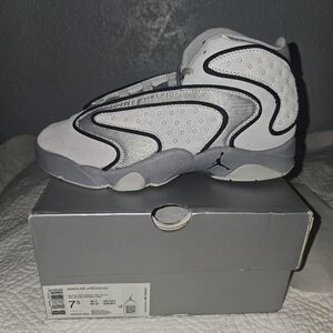 Womens Nike Jordan White and Gray Sneakers Size 7.5 7 1/2 Shoes